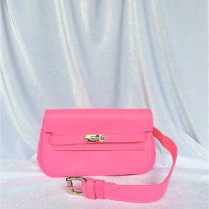 *Brand New* Pink Fanny Pack w/ Gold Details